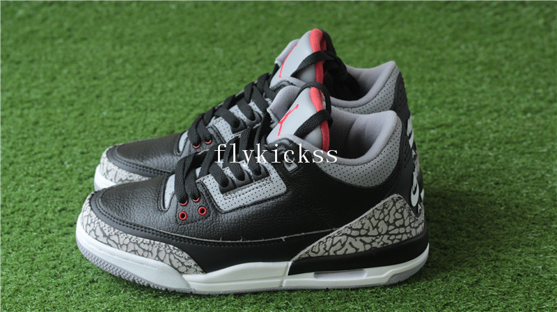 Authentic Air Jordan 3 Retro Black Cement GS